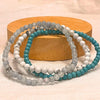 Ensemble "Ocean of Well-Being" in Turquoise, Howlite & Aquamarine