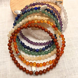 Ensemble "Opening of the 7 Chakras" in Natural Stones