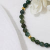 Adjustable Bracelet "Serenity" in Moss Agate