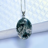 Natural Serenity Pendant in Moss Agate