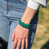 Bracelet "Purification" in Malachite