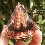 Orgone Pyramid "Amplified Energy Protection" in Obsidian