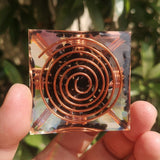 Orgone Pyramid "Amplified Energy Protection" in Obsidian