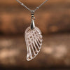 Angel Wing Pendant in Natural Stone