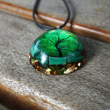 Orgonite "Tree of Life" Malachite Pendant