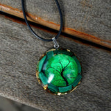 Orgonite "Tree of Life" Malachite Pendant