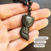 Golden Obsidian "Wise Fox" Pendant