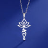 Sacred Lotus Unalome Pendant