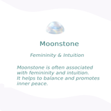 Bracelet "Feminine Sensibility" in Moonstone