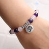 Bracelet "Love & Spirituality" in Amethyst & Rose Quartz