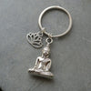 Buddha Keychain - Lotus Flower.