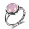 Rose Quartz Ring Natural Stone Ring Natural Stone Jewelry