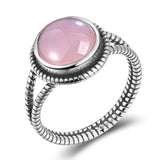 Rose Quartz Ring Natural Stone Ring Natural Stone Jewelry