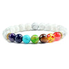 White 7 chakras bracelet.