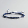 Lucky Bracelet - Blue Bicolour Braided