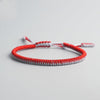 Lucky Charm Bracelet - Red Bicolor Braid