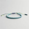 Lucky Charm Bracelet - Black Blue Braided