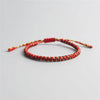 Lucky Charm Bracelet - Red Yellow Braided