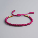 Burgundy Lucky Bracelet