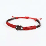 Red Tibetan anti-stress bracelet.