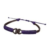 British English Translation: Tibetan stress-relieving bracelet purple