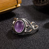 Vintage Amethyst Stone Ring for Women