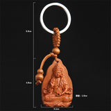 New Lucky Jewelry: Wooden Sculpture Buddha Pendant Keychain for Car and Bag 2.jpg 640x640 2