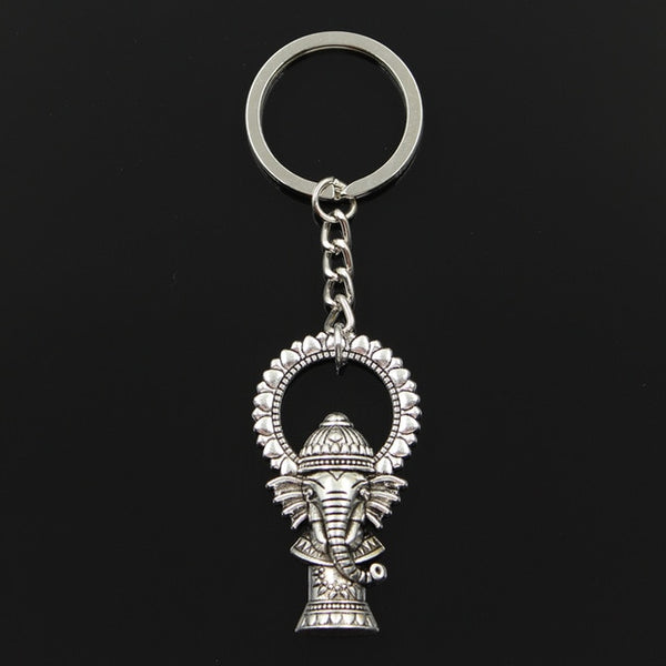 New Fashion Keychains 50x28mm Ganesha Buddha Elephant Pendants DIY Men's Jewelry Car Key Door 1.jpg 640x640 1