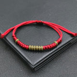 Tibetan Ethnic Gold Beads Braided Bracelet Red Adjustable Chakra Bracelets for Women.jpg 640x640