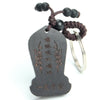 Ebony Wood Buddha Keychain