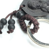 Ebony Wood Buddha Keychain