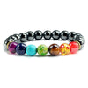 7 chakras hematite bracelet