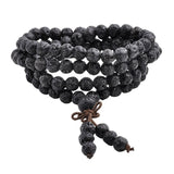 Black mala necklace