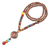 Tibetan wood bead necklace