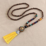 Tibetan wooden necklace