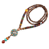 Tibetan wooden necklace