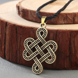 Tibetan knot necklace