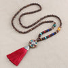 Tibetan wood bead necklace