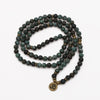 Tibetan mala made of African turquoise