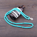 Tibetan turquoise mala