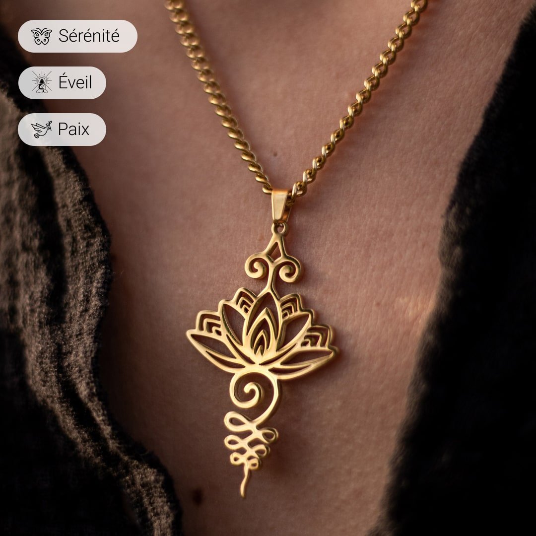 Lotus Unalome Pendant – Bild 5