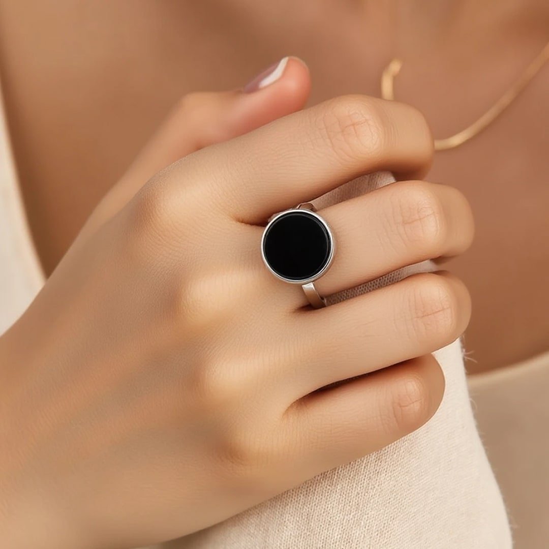"Awakening of Energies" Ring in Natural Stone – Bild 2