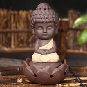 Buddha Räucherstäbchenhalter Yellow Robe
