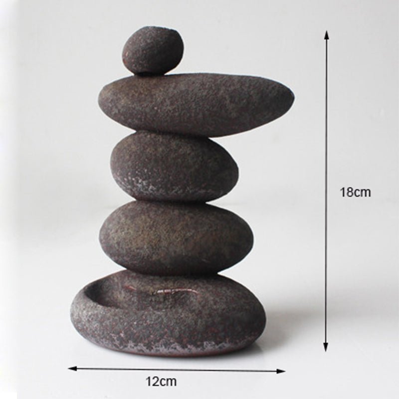 Japanese Incense Holder Zen Pebble – Bild 2