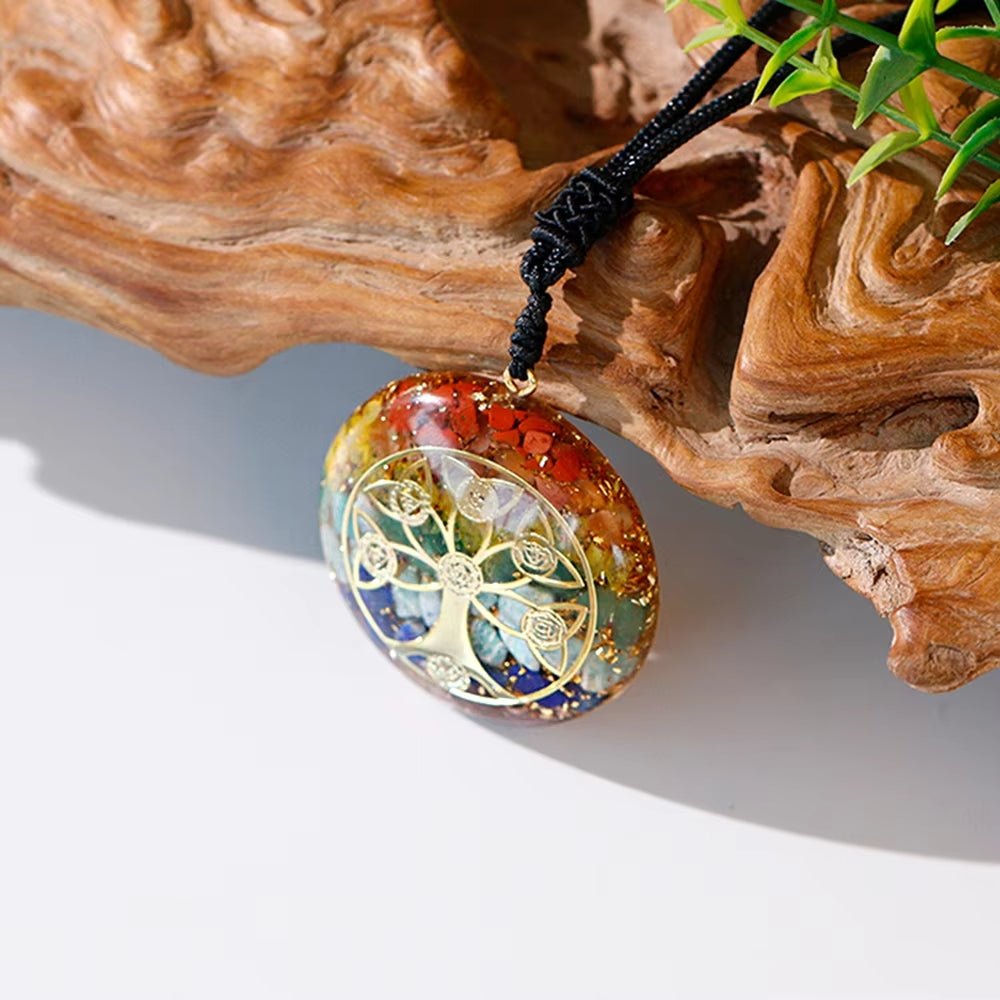 Orgonite Pendant "Tree of the 7 Chakras" - Image 4