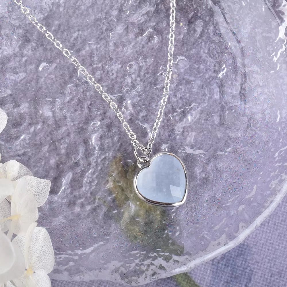 Aquamarine Heart Pendant – Bild 3