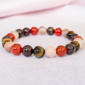 Armband „Glück & Freude“ mit Tigerauge