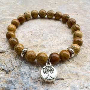 Armband "Rooting" in Landschaftsjaspis