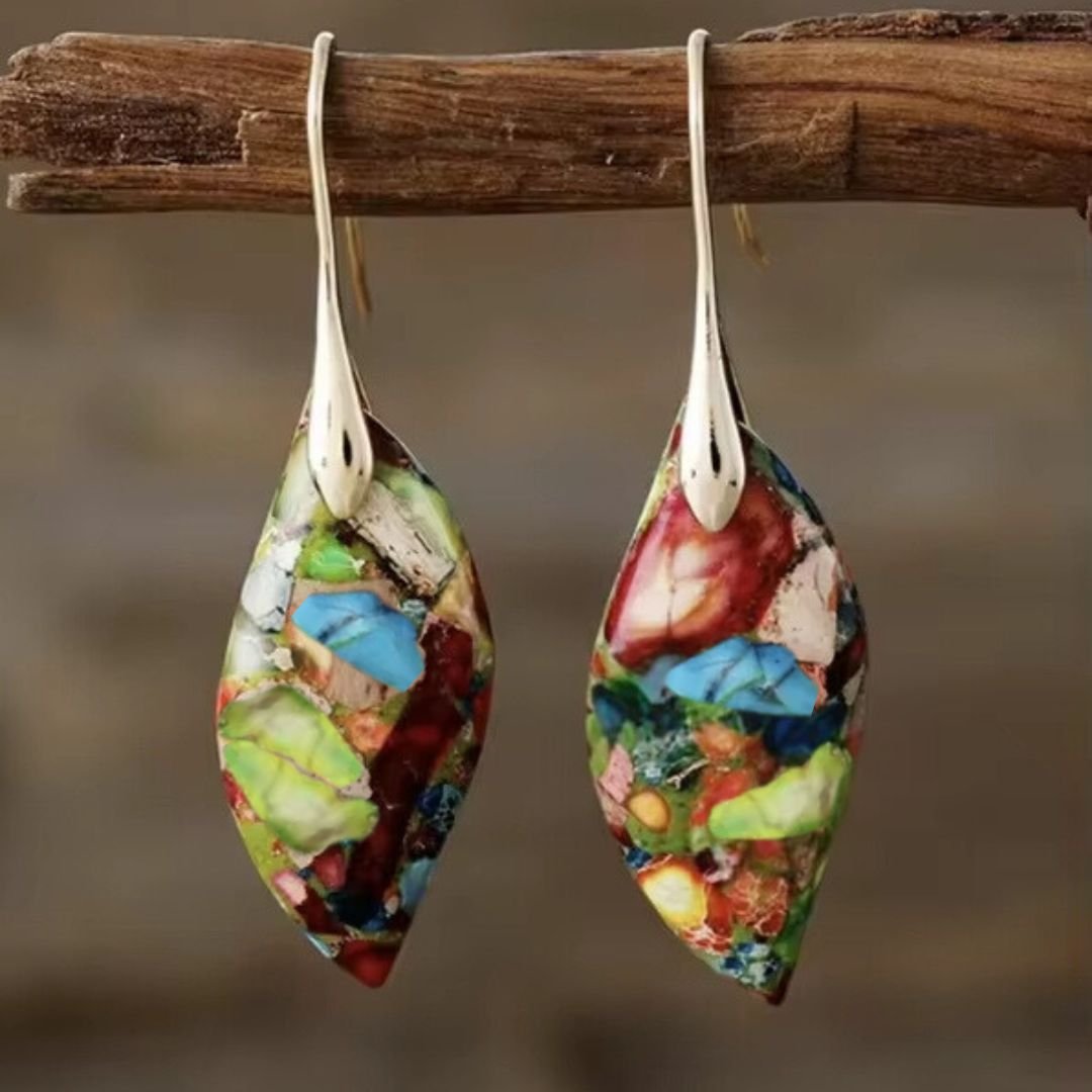 Harlequin Jasper Earrings – Bild 5