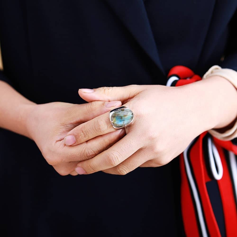 Labradorite Ring – Bild 4